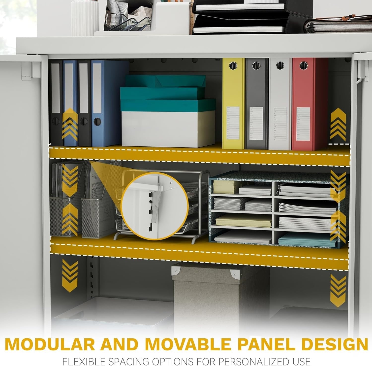 Lockable Metal Office Storage Cabinet with 2 Adjustable Shelves, 80x40x90cm