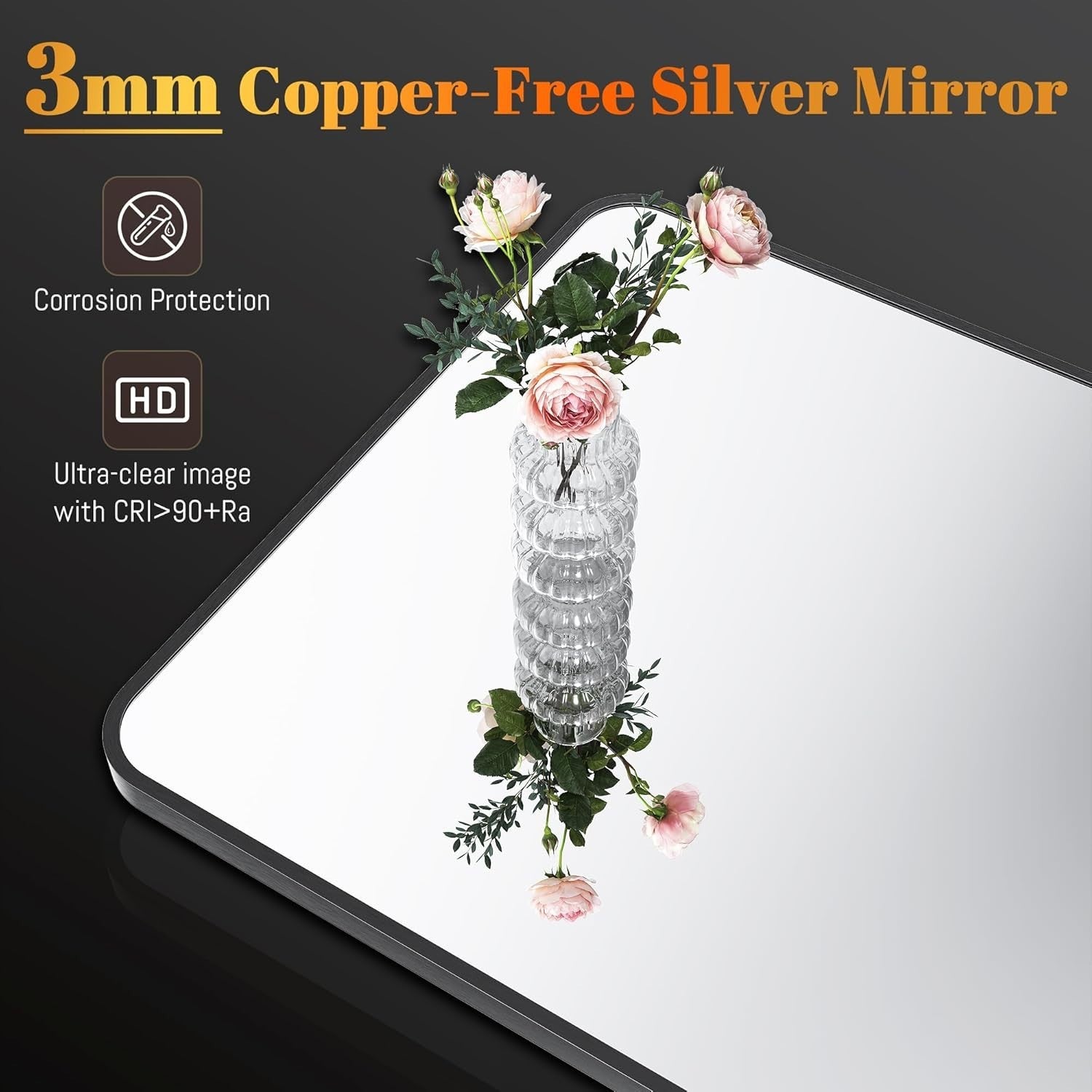 Full Length Mirror 160x60cm Black Frame Wall Leaning Floor Standing