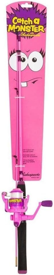 1.4m Kids Fishing Rod & Reel Combo – Pink Spin Setup Ready to Fish