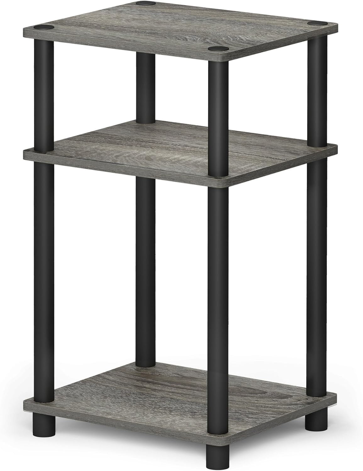 3 Tier End Side Table Small Nightstand – Slim Storage Unit 57.9cm High