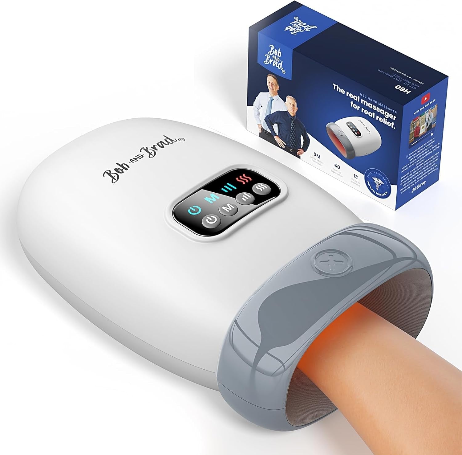 Cordless Hand Massager with Heat for Pain Relief, Arthritis, Carpal Tunnel