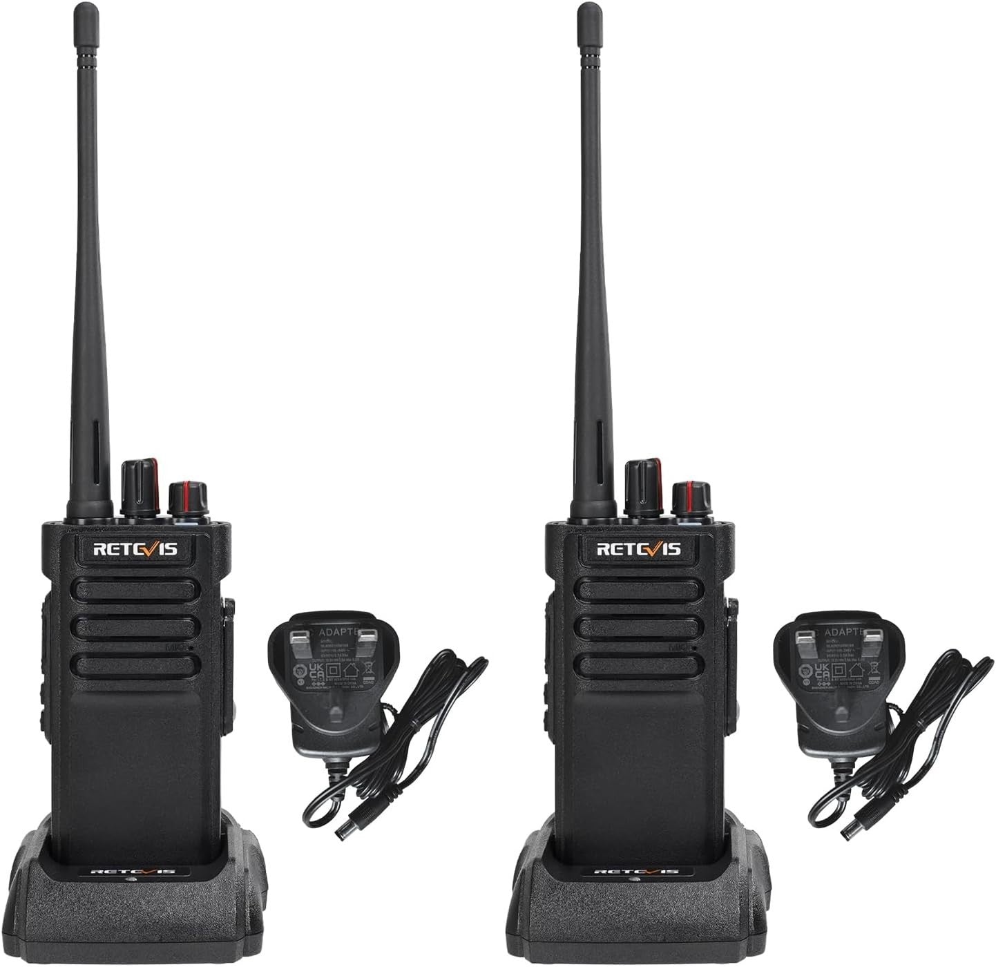 DMR Walkie Talkies IP67 Waterproof Long Range 128CH 3200mAh 2 Pack