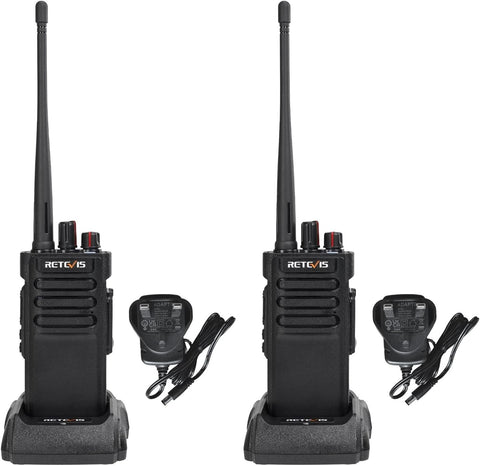 DMR Walkie Talkies IP67 Waterproof Long Range 128CH 3200mAh 2 Pack