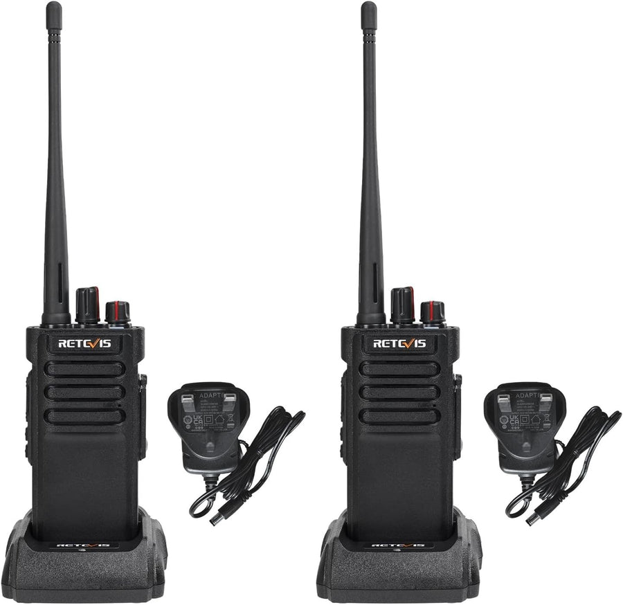 DMR Walkie Talkies IP67 Waterproof Long Range 128CH 3200mAh 2 Pack