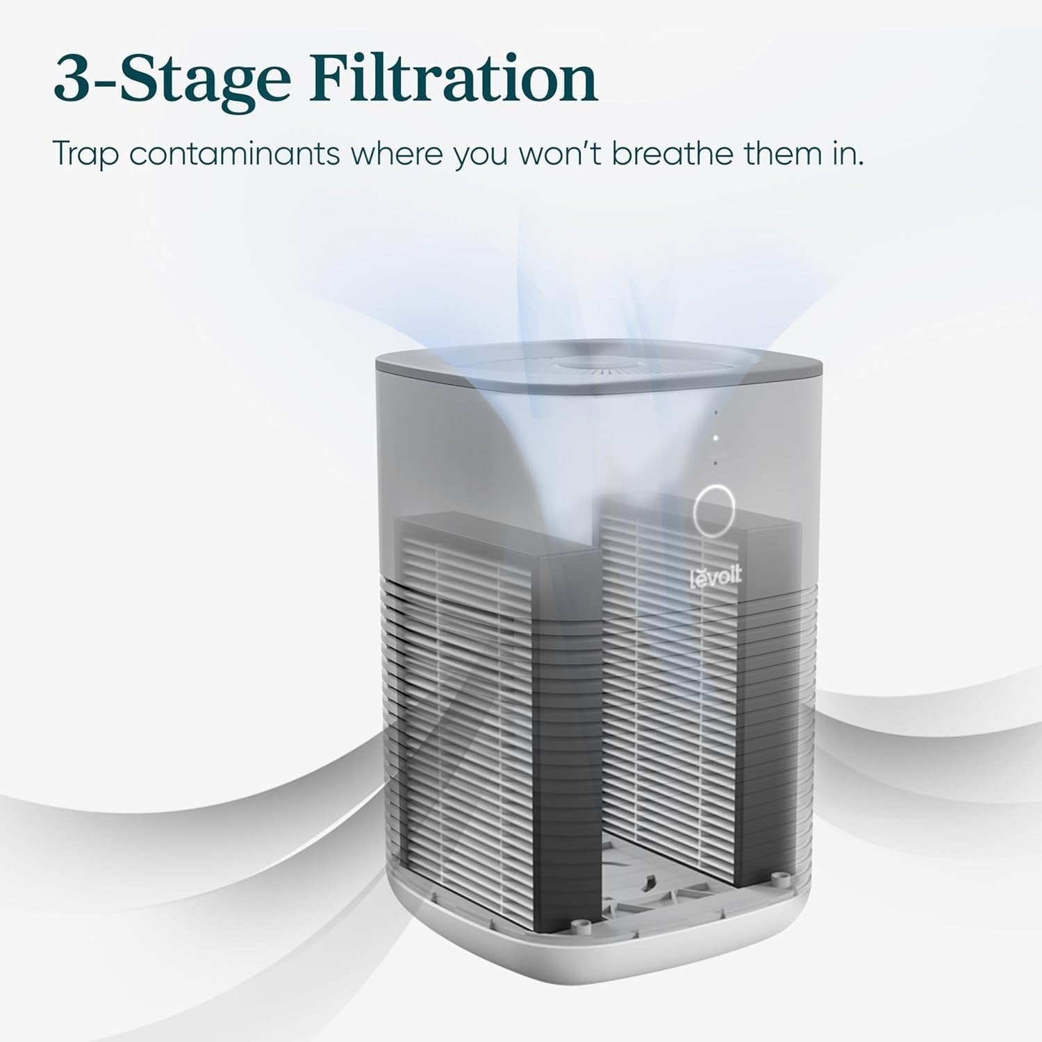Dual HEPA Air Purifier Bedroom Aromatherapy Quiet Sleep Mode Ozone Free
