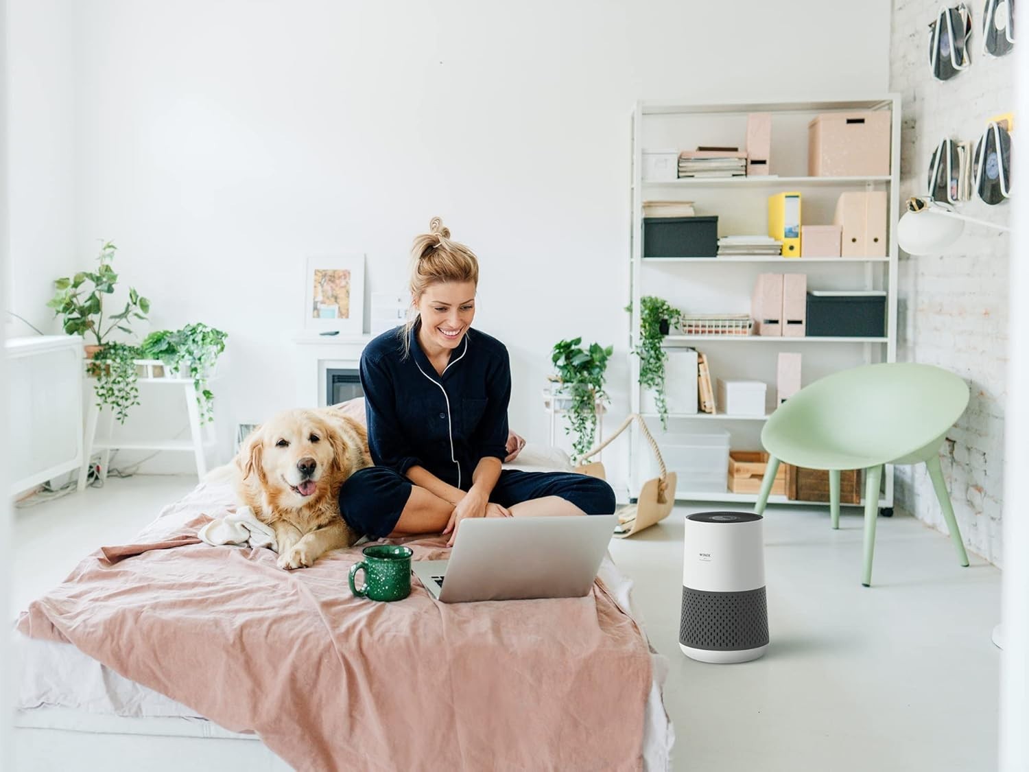Compact HEPA Air Purifier 50m² CADR 250 Smoke Dust Allergy Quiet Sleep