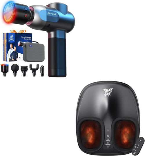 Heat Cold Massage Gun Deep Tissue Muscle Recovery + Heated Foot Massager