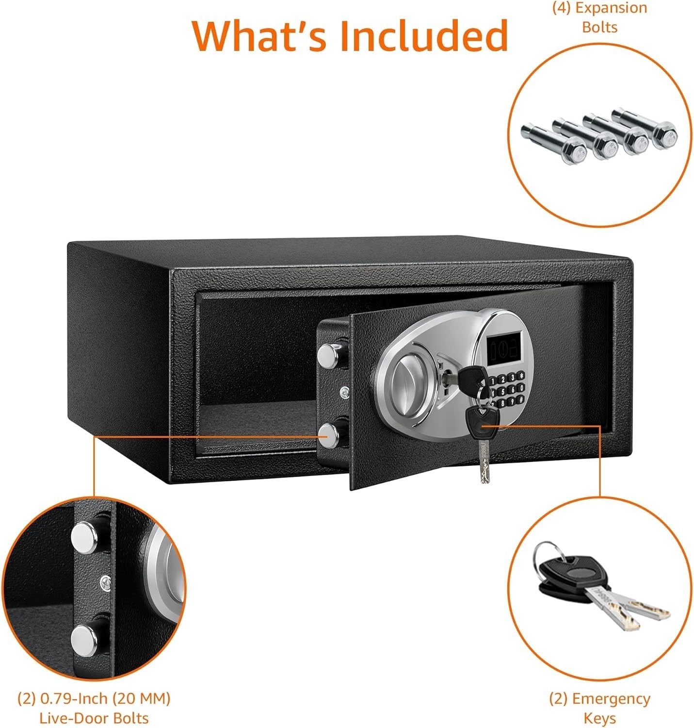 20L Digital Safe Box Electronic Keypad Cash Jewellery Security Safe
