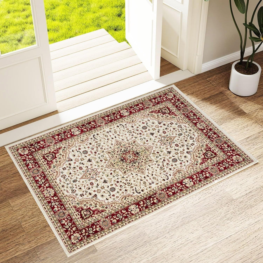 Vintage Door Mat 60x110cm Non Slip Floral Hallway Kitchen Floor Rug
