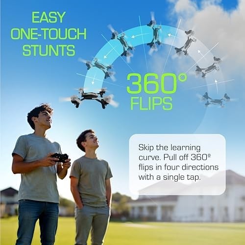 Sky Viper Nova Light FX Drone RGB LED 1080p Camera Auto Launch One-Touch Stunt