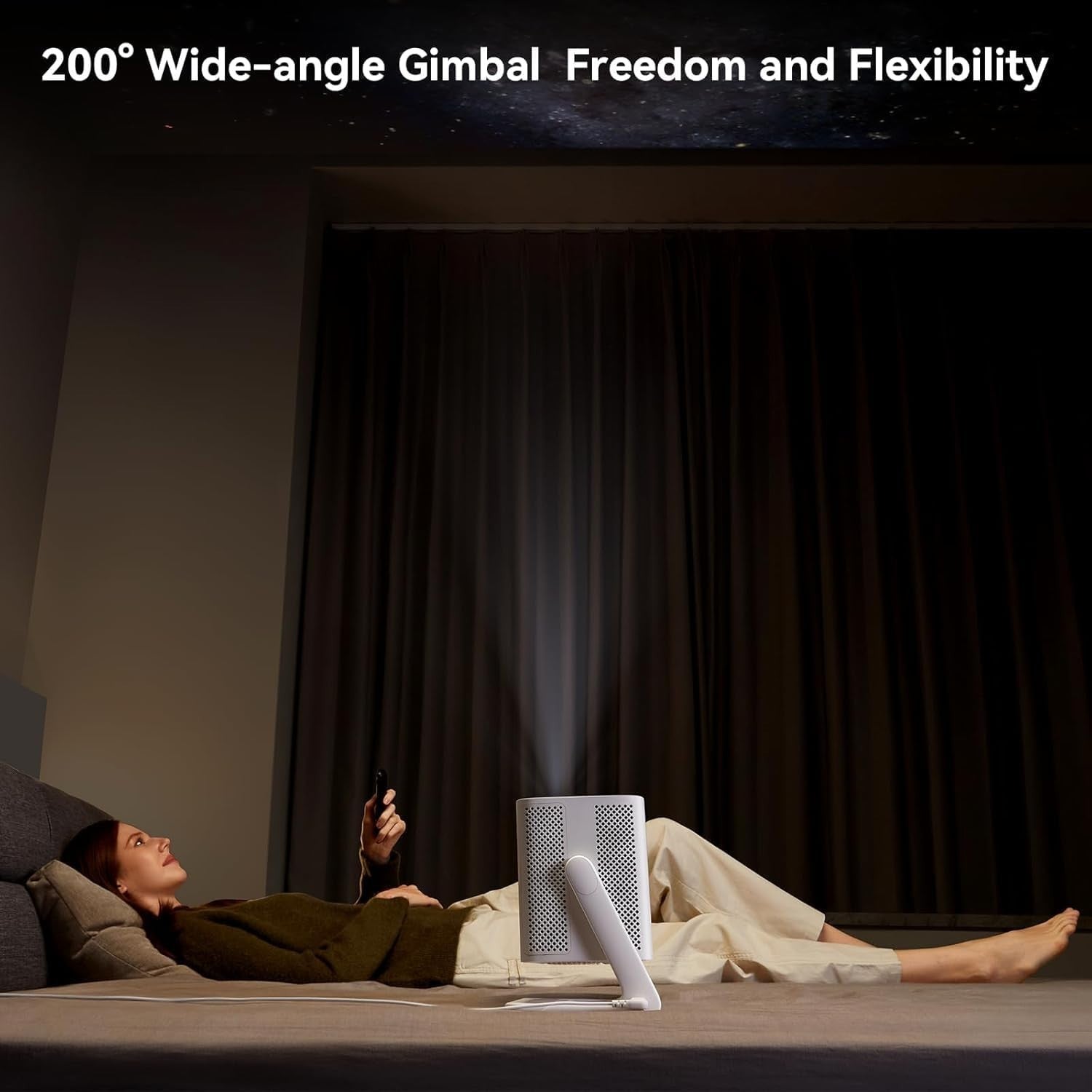 900 ANSI Smart Projector 1080P Android TV Netflix WiFi Auto Focus