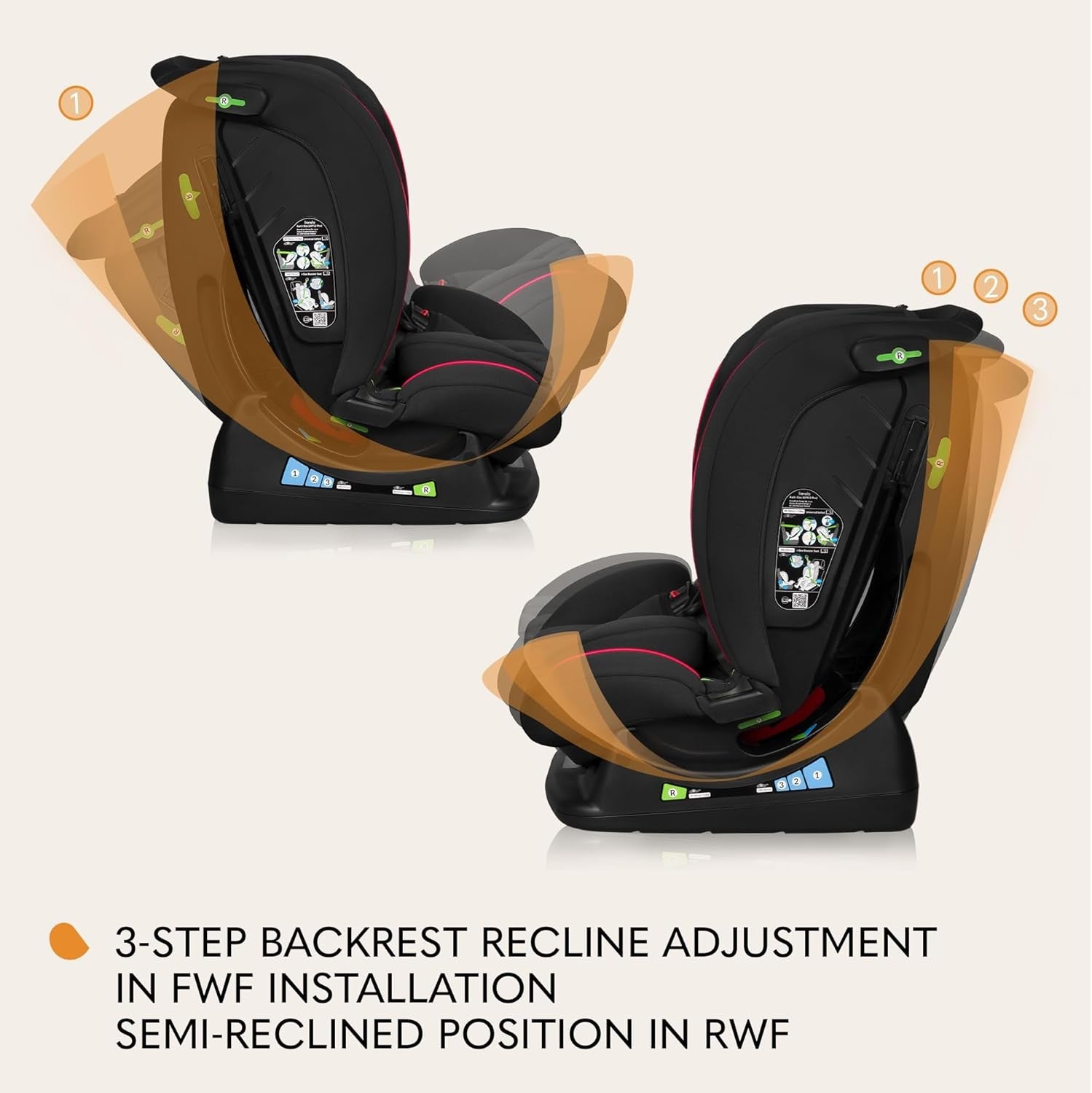 i-Size Baby Car Seat 0–12 Years 40–150cm Rear & Forward Facing Recline