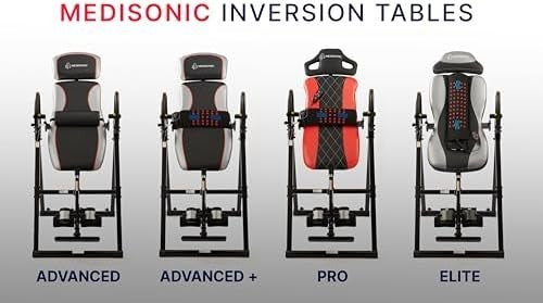 Deluxe Inversion Table Adjustable Lumbar Pad Back Pain Relief 300lb