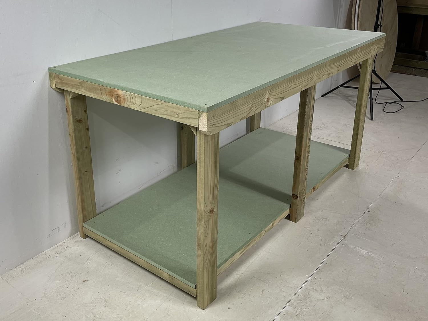 8ft Moisture-Resistant Wide uniMDF Workbench – Heavy Duty 3ft Deep Table
