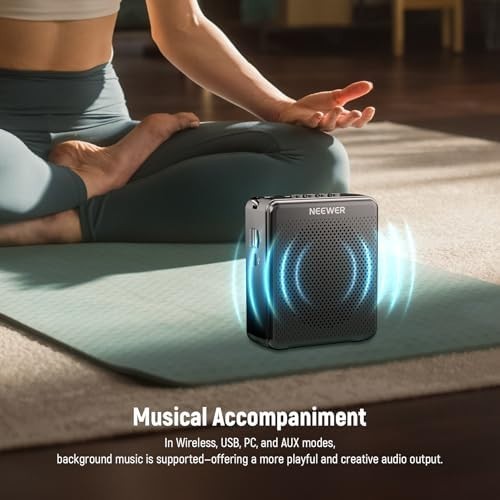 Portable Voice Amplifier VA02 Dual Wireless Mic 10H 15m