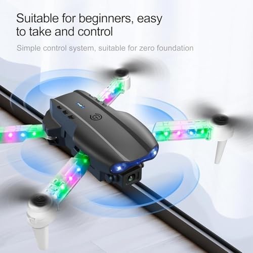 OBEST Foldable Drone with 1080P Dual Camera & LED Lights – WiFi RC Quadcopter