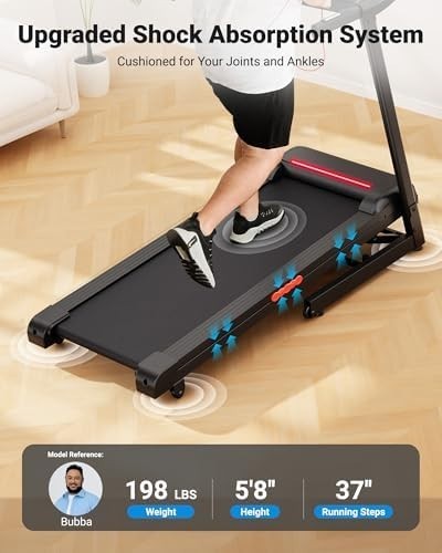 Foldable 12% Incline Treadmill 3HP Home Gym Running Belt 1-14KM/H