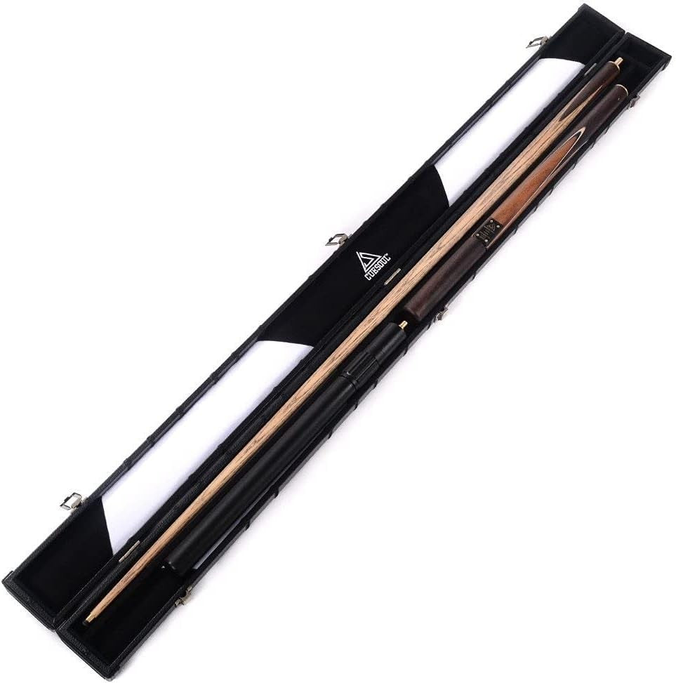 57in 3/4 Jointed Snooker Cue Rosewood Splice 9.5mm Tip Extensions