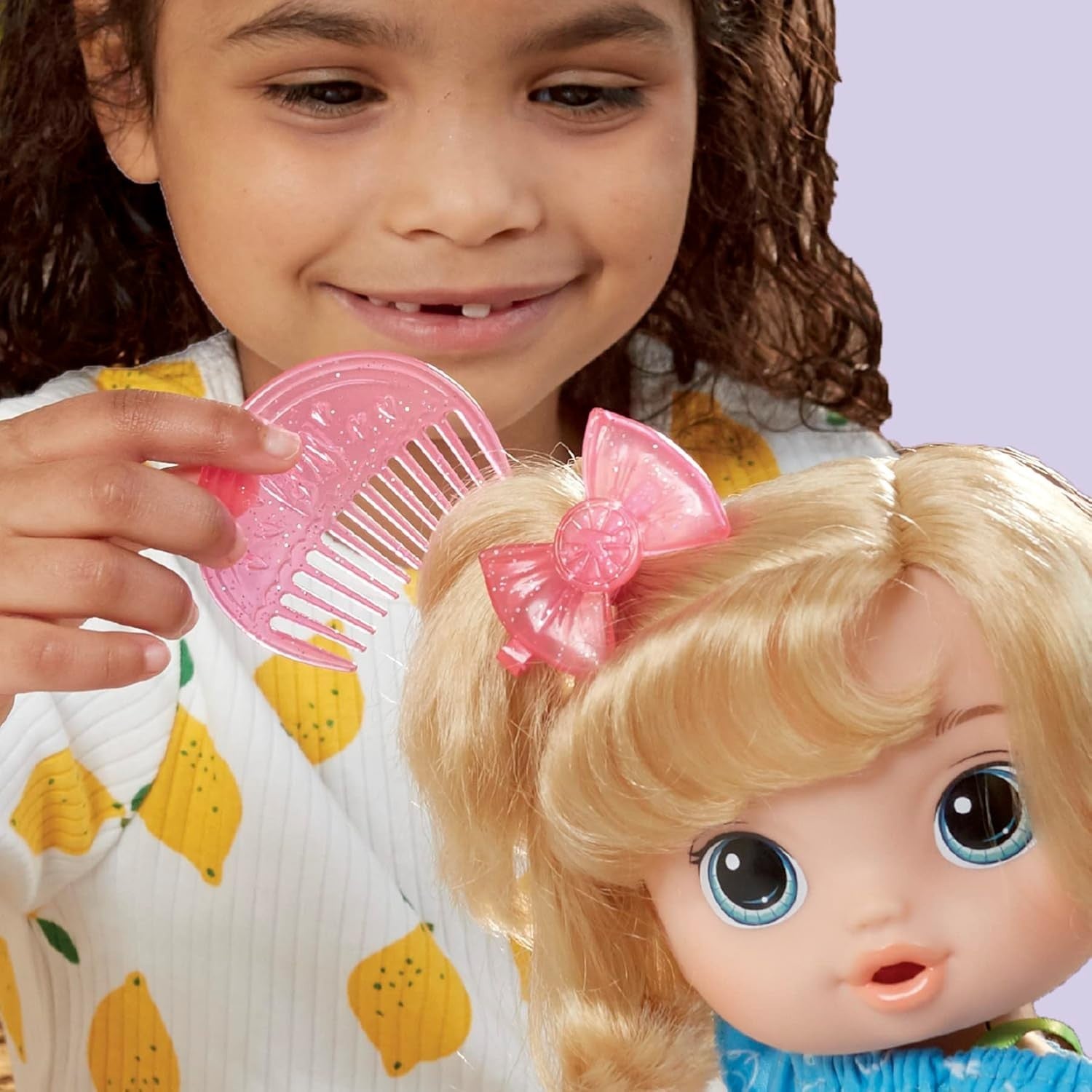 Interactive Baby Doll Fruity Drink Feeding Toy Apple Theme