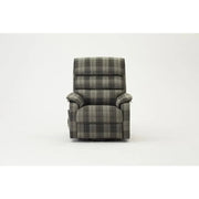 Electric Riser Recliner Chair Grey Tartan – Lift & Tilt Armchair w/ Remote