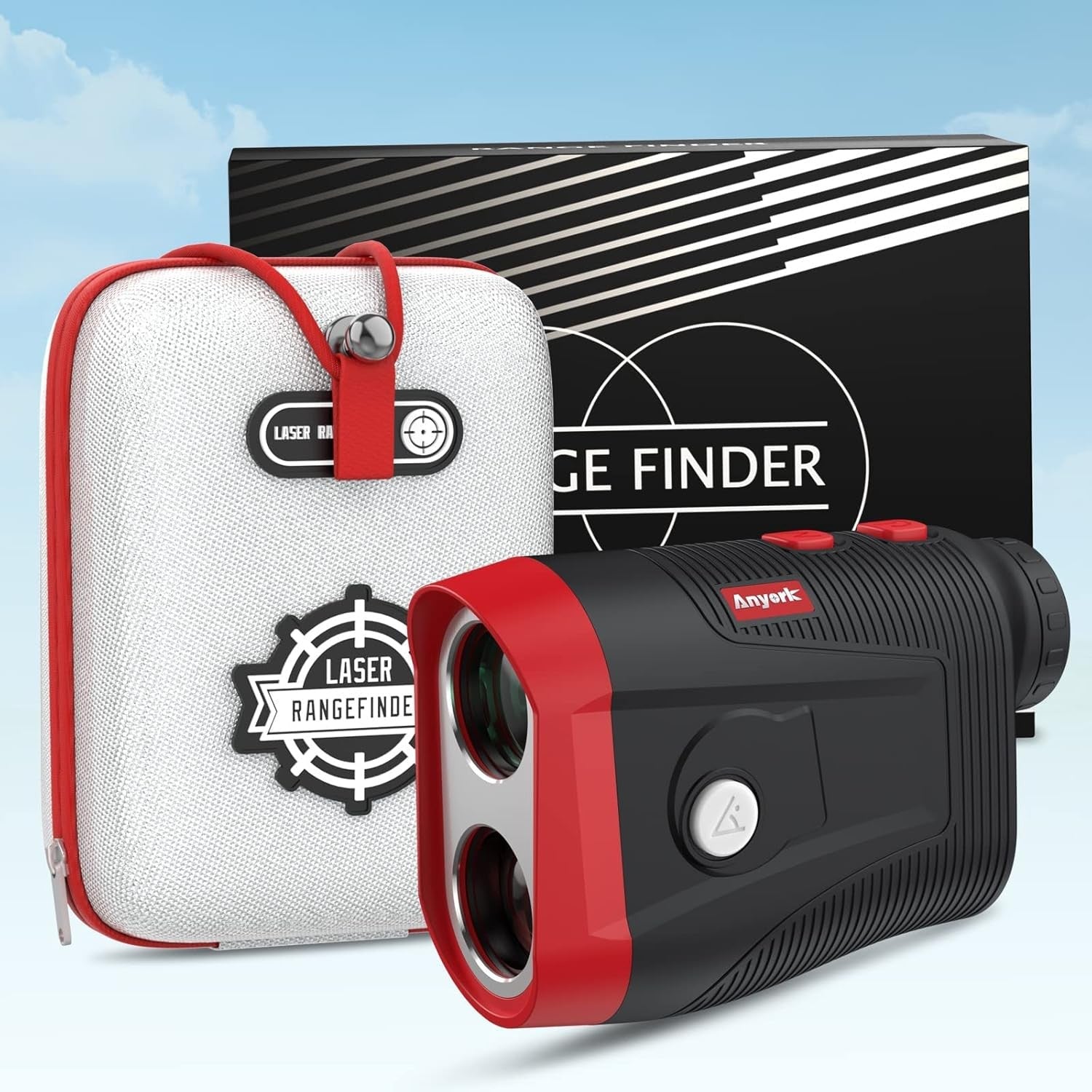 Golf Rangefinder 1500Y Slope Rechargeable Flag Lock Continuous Scan