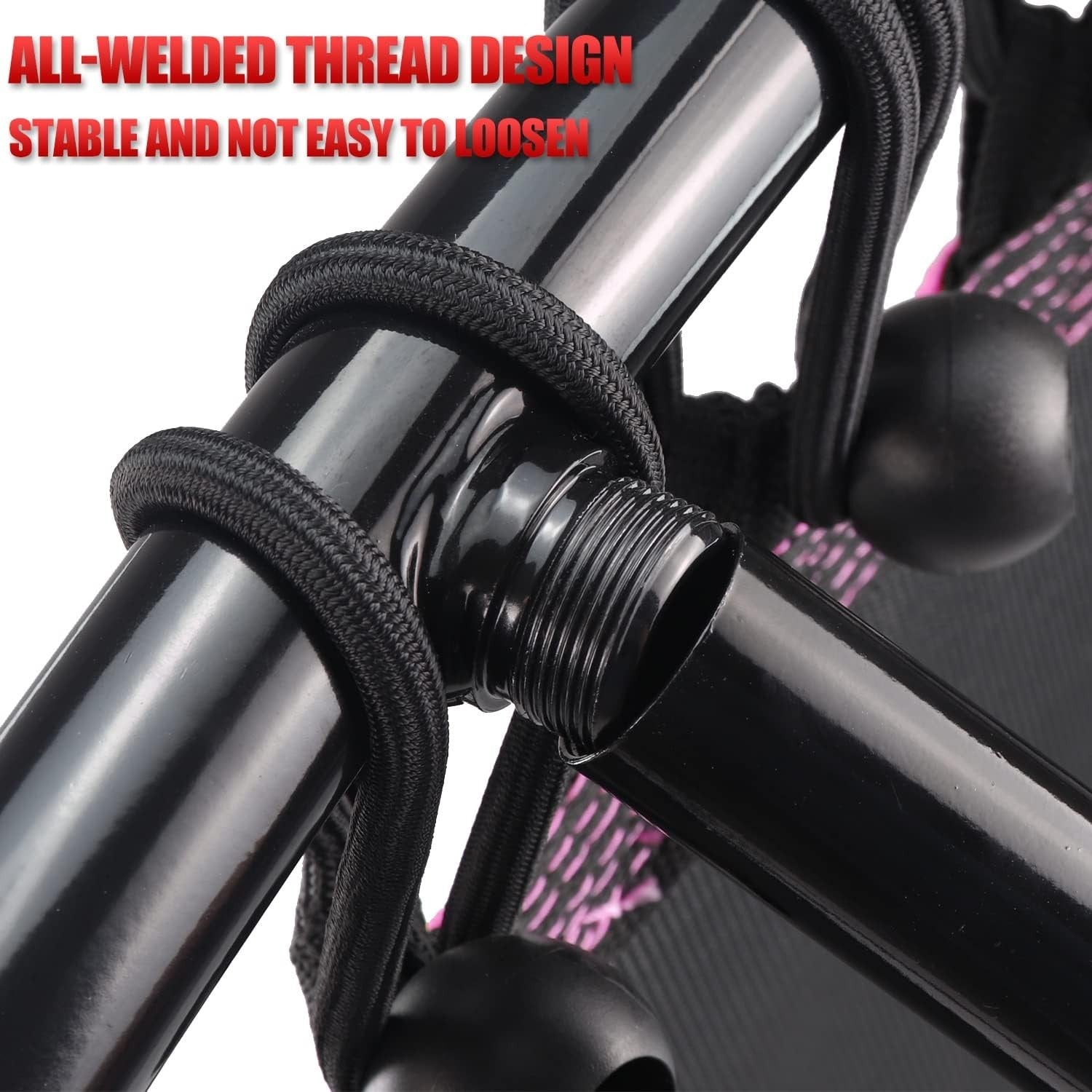 48in Silent Fitness Rebounder Trampoline Bungee Indoor 150kg