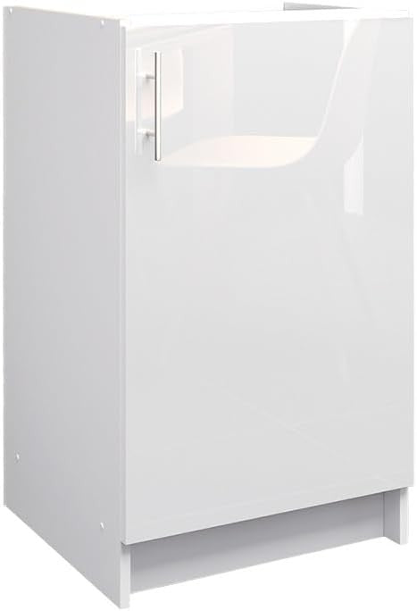 Modern 500mm White Gloss Kitchen Base Cabinet Cupboard Storage Unit