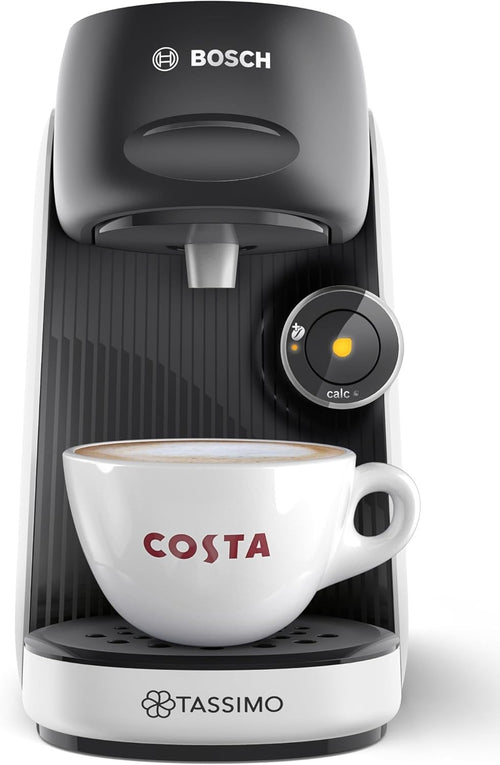 Pod Coffee Machine with Intensity Boost | One-Touch Brewing | Compact 0.7L White