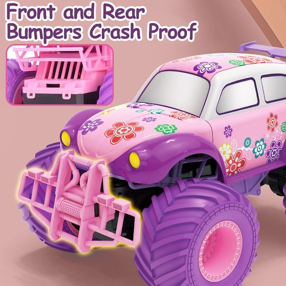 Pink RC Off-Road Jeep for Girls 4-14 – Rechargeable Climbing Toy Car, Gift