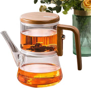 Glass Teapot with Removable Infuser Water Separation Tea Pot 600ml