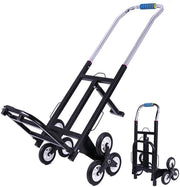 Stair Climbing Hand Truck 200kg Heavy Duty Folding Sack Trolley 6 Wheels