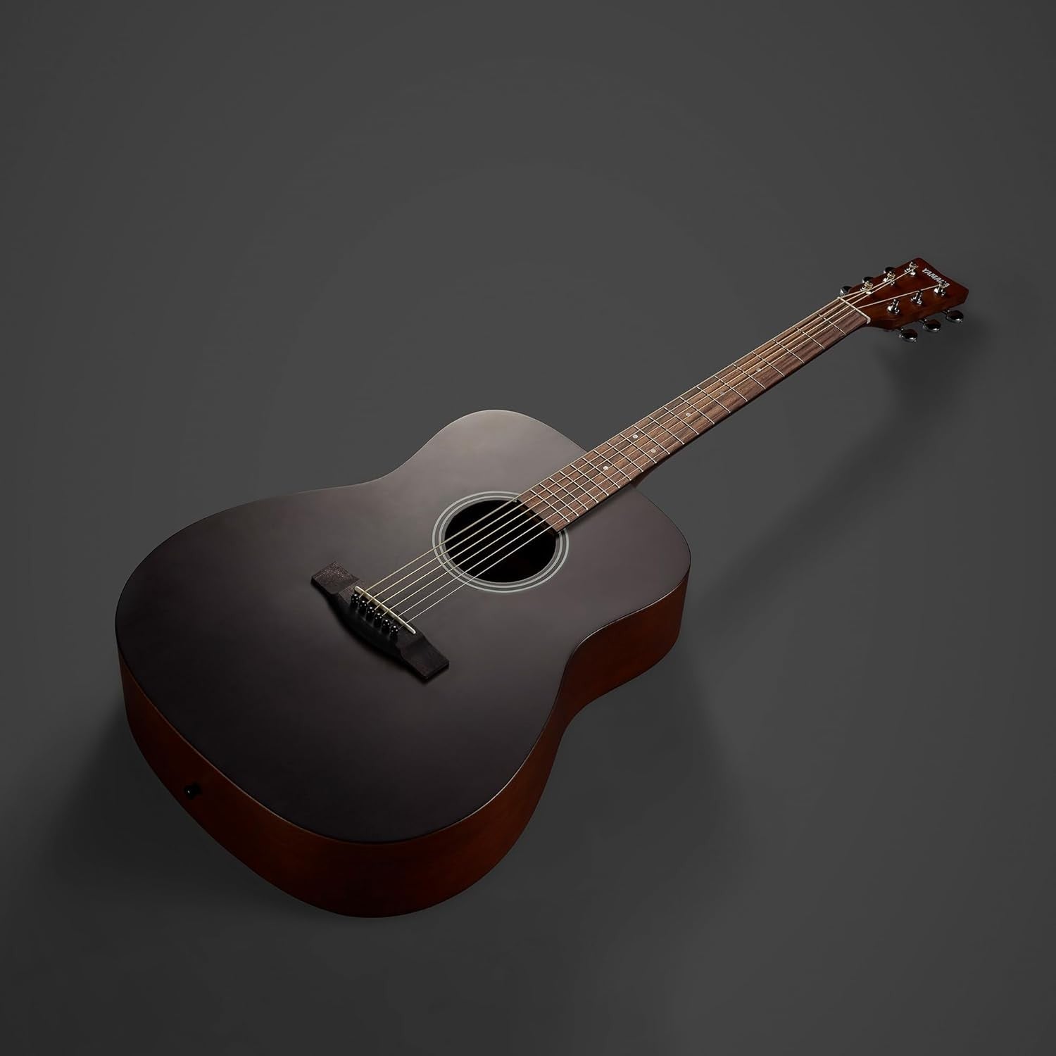 Dreadnought Acoustic Guitar 25in Scale Satin Black