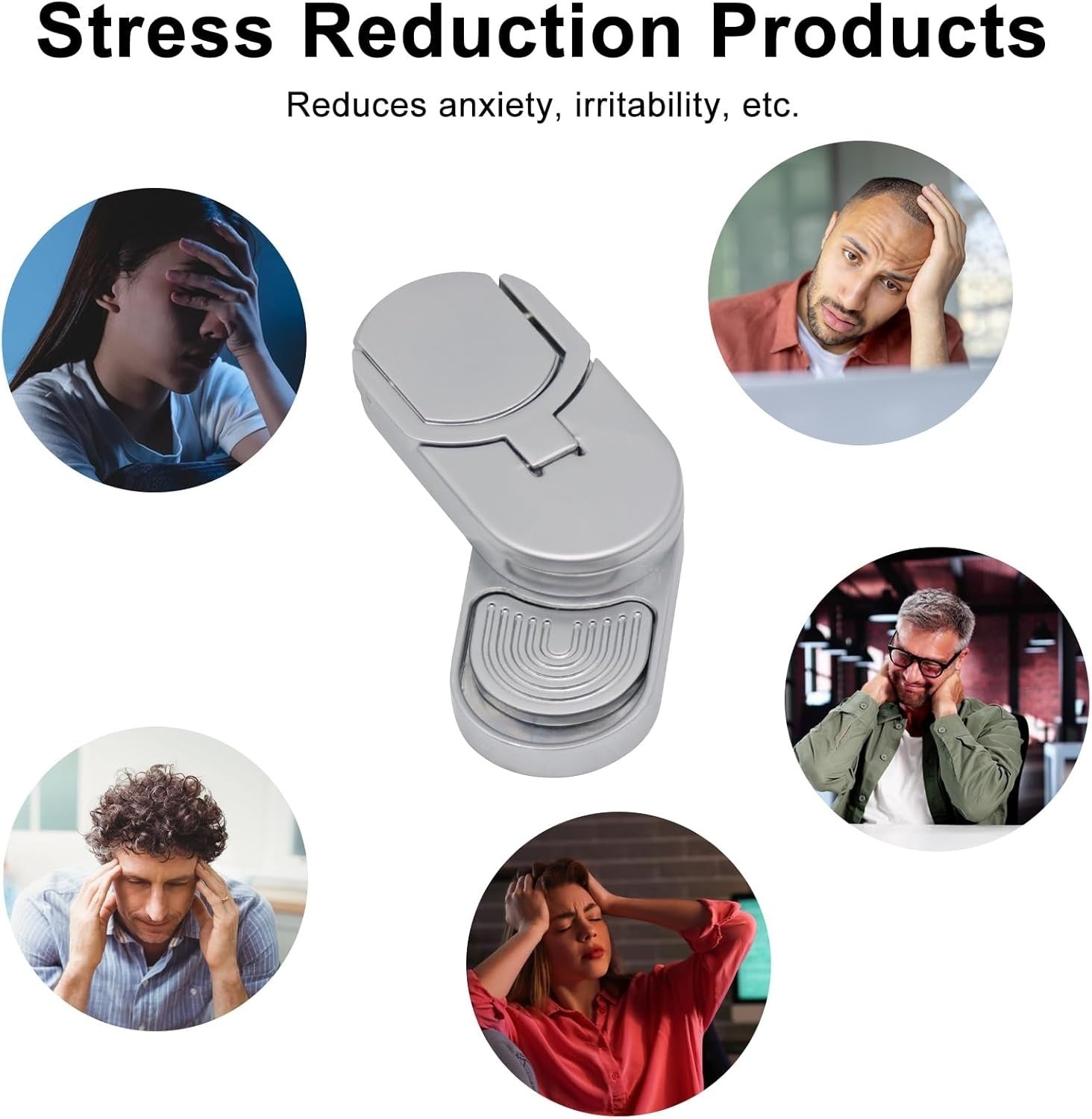 Metal Rotating Fidget Slider ADHD Stress Relief Pocket EDC Toy