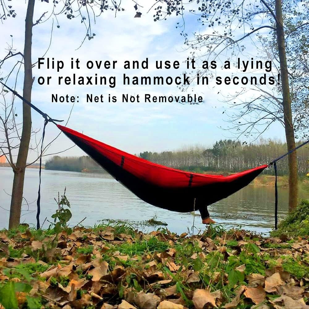 Camping Hammock with Mosquito Net | 2-Person Outdoor Hammock Tent | Lightweight
