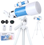 70mm Refractor Telescope for Kids & Beginners with Tripod & Finder