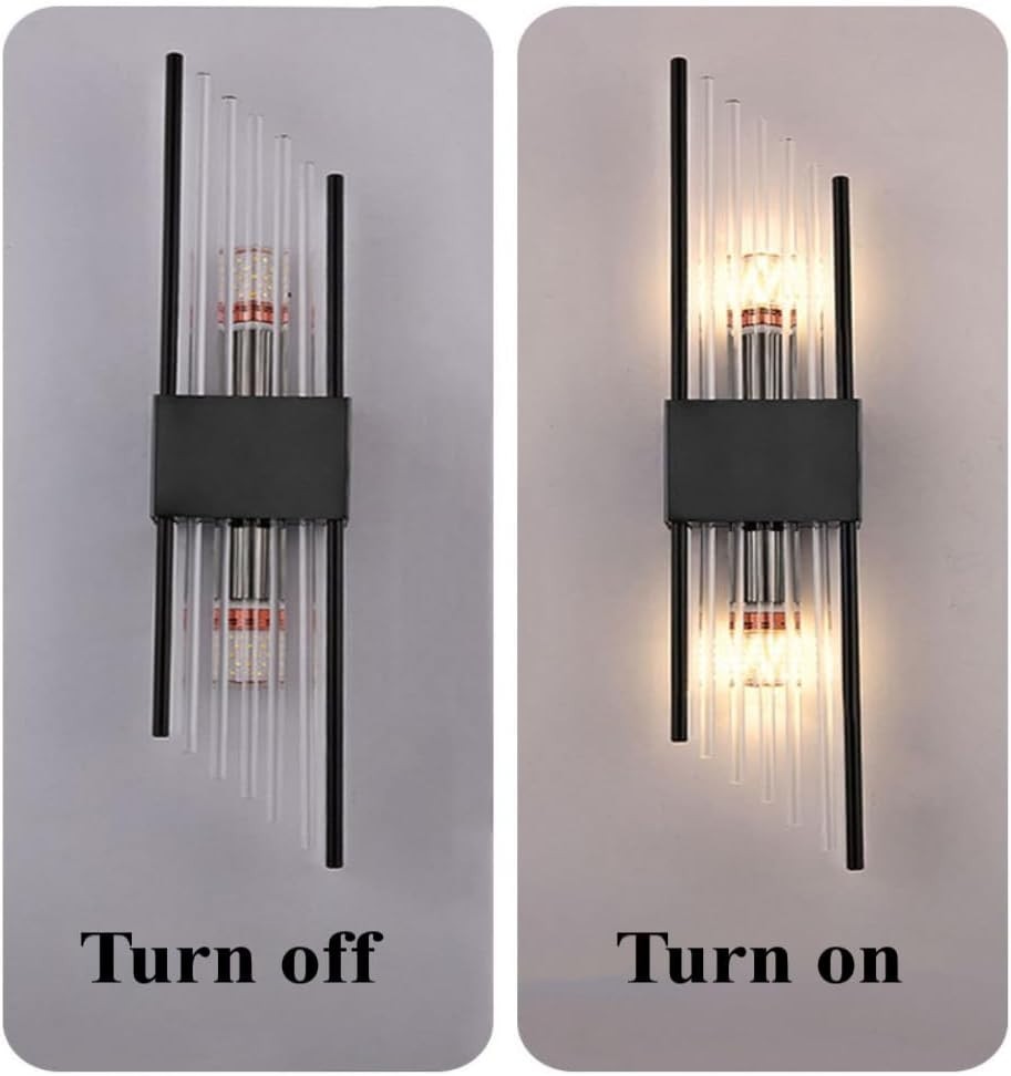 Modern Crystal Wall Sconce LED Light | Stainless Steel Elegant Lamp
