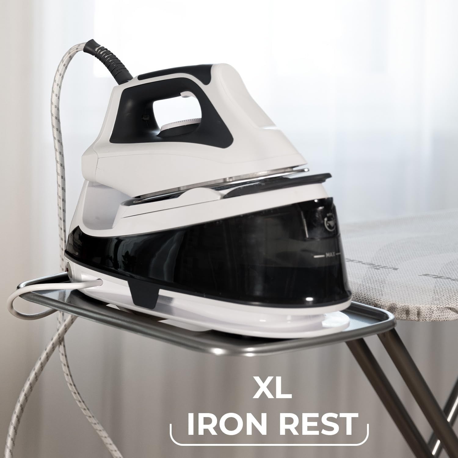 Heat Reflective Ironing Board 120x38cm XL Steam Iron Rest Adjustable