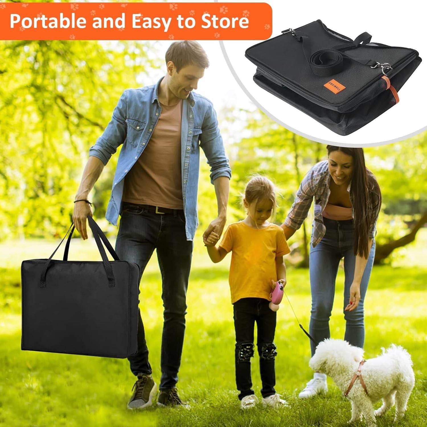 Elevated Dog Car Seat Booster Bed Medium Dogs Travel Seat Safety Leash