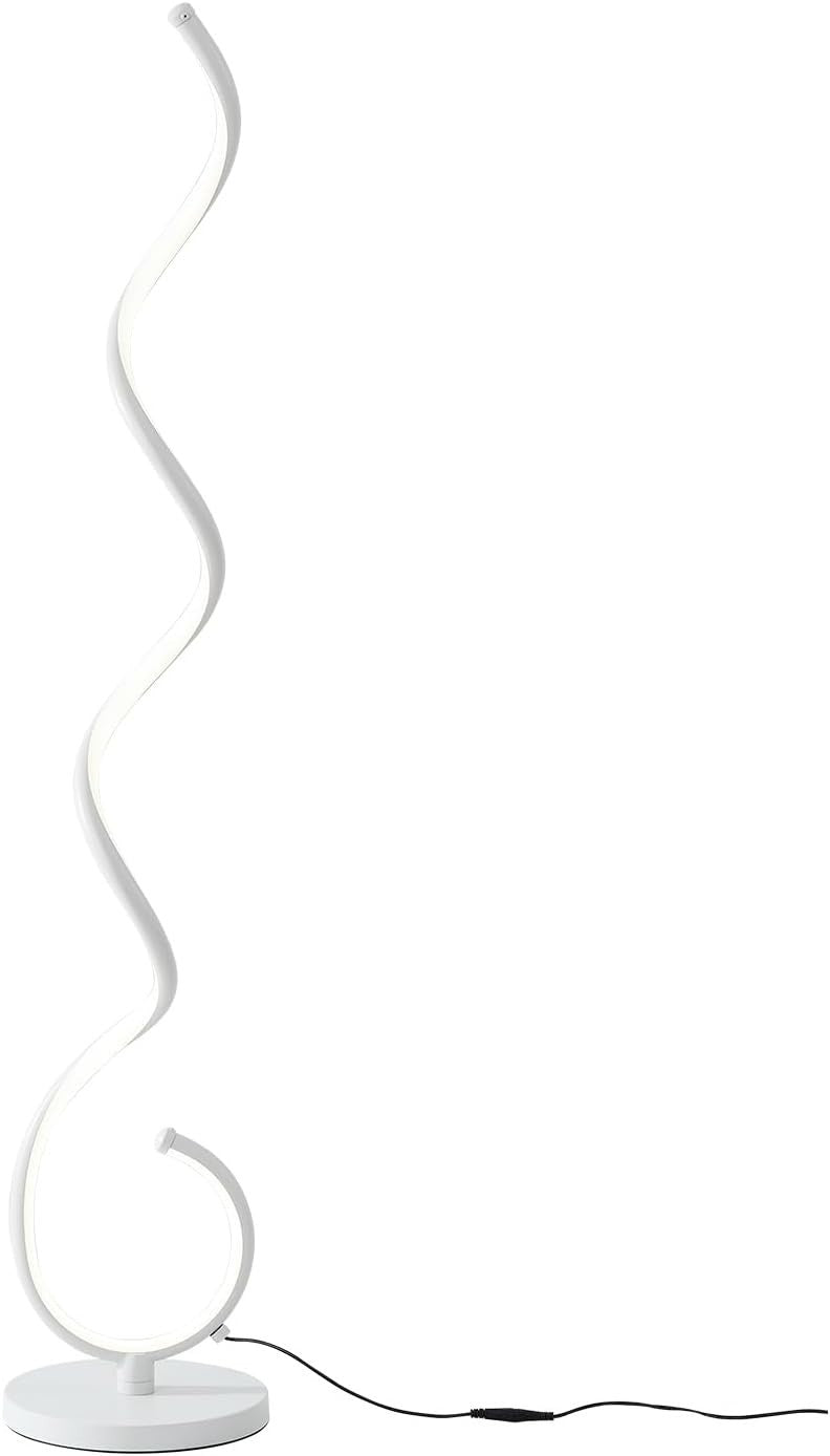 Modern Spiral LED Floor Lamp 150cm Dimmable 3-Color Remote Control
