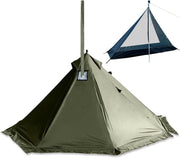 4 Season Hot Tent Teepee with Jack Winter Camping
