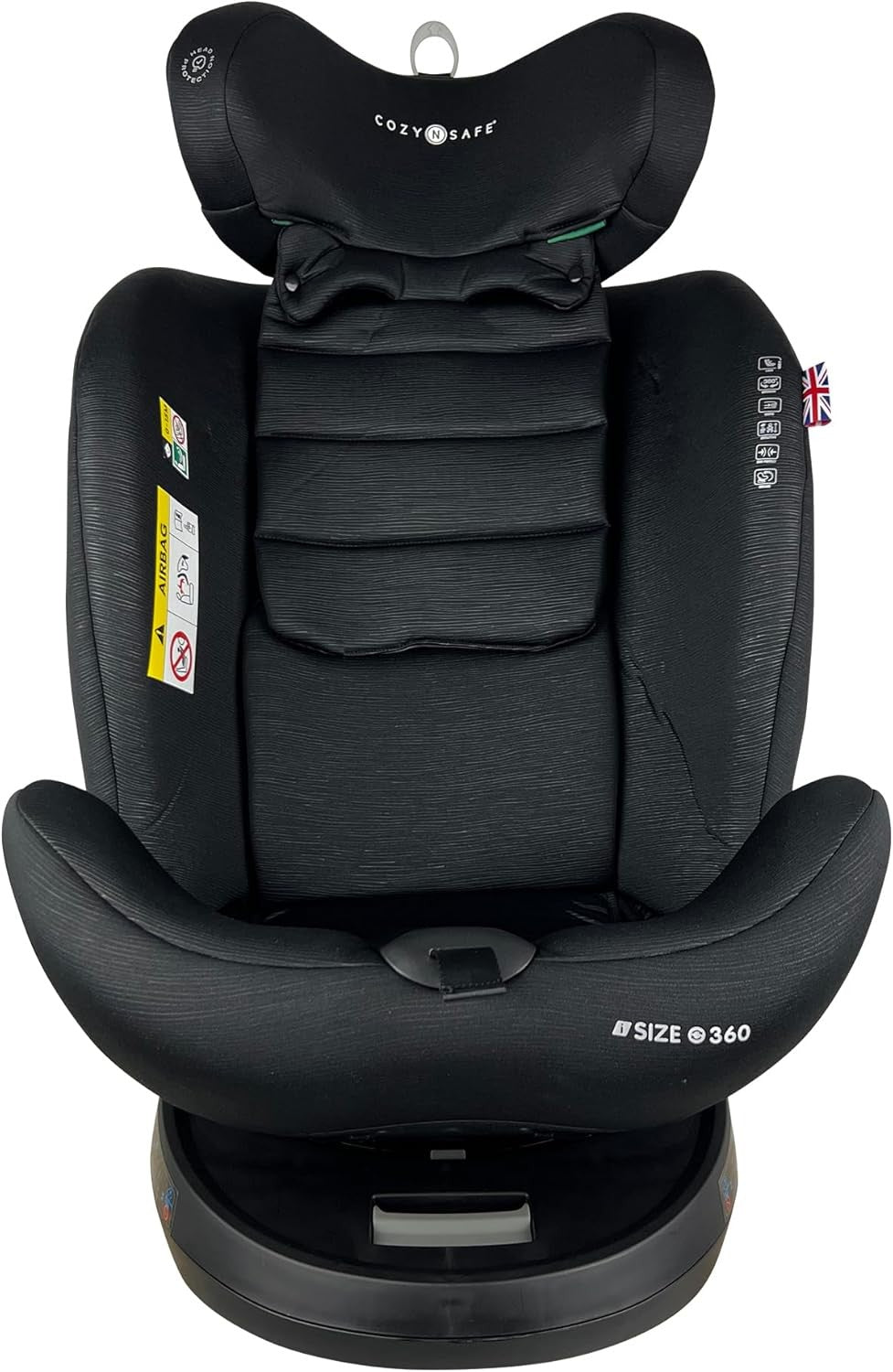 360° Spin i-Size Car Seat ISOFIX Birth–12 Years 40–150cm Impact