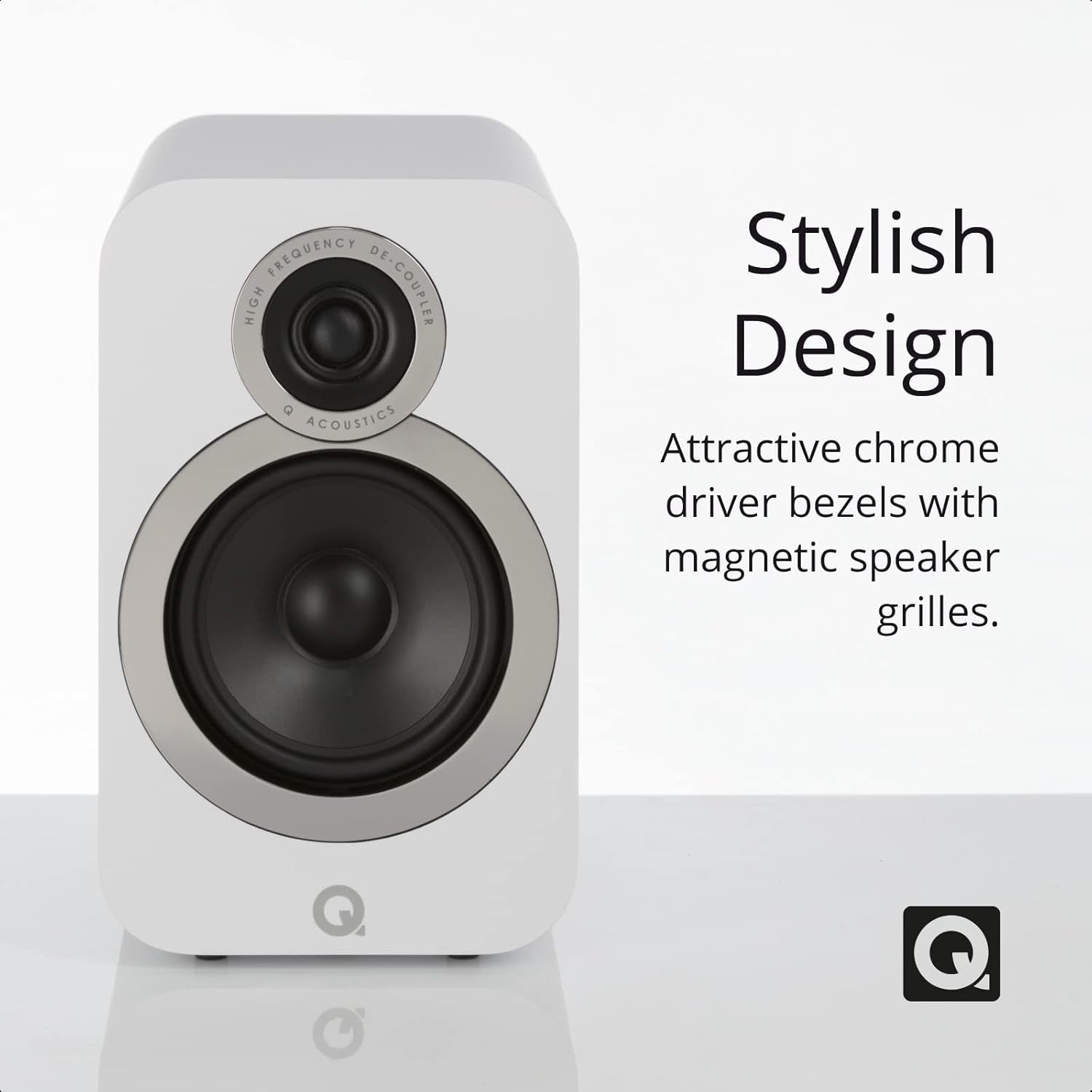 HiFi Bookshelf Speakers Pair | 125W Stereo 2-Way Reflex Design | Deep Bass