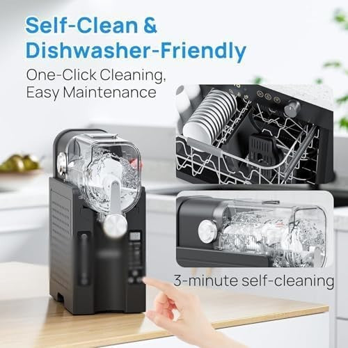 Slush Machine No Ice Needed 1.6L Frozen Drink Maker Self Cleaning