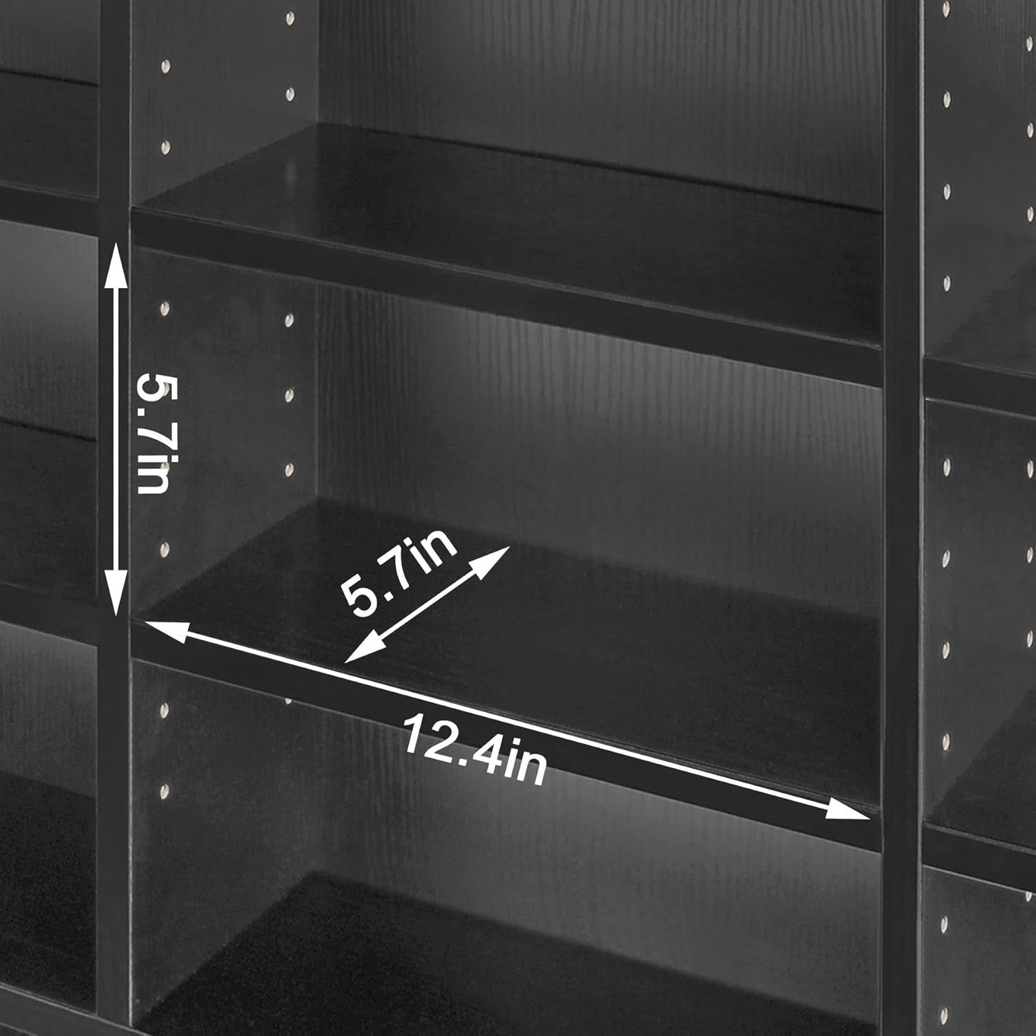 Media Storage Tower 24 Shelf CD DVD Blu Ray Game Book Organizer