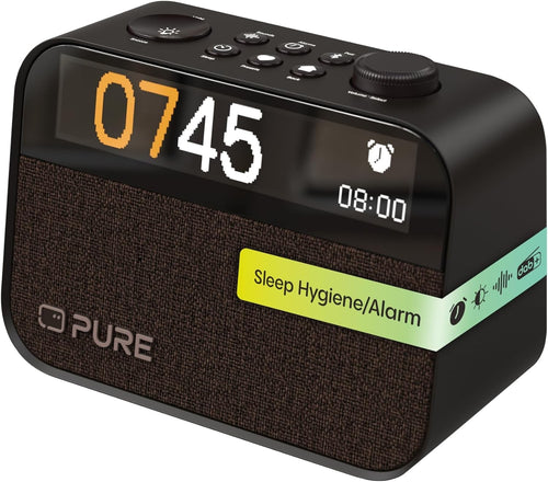 DAB FM Alarm Clock Bluetooth White Noise Wake Up Light USB Charging