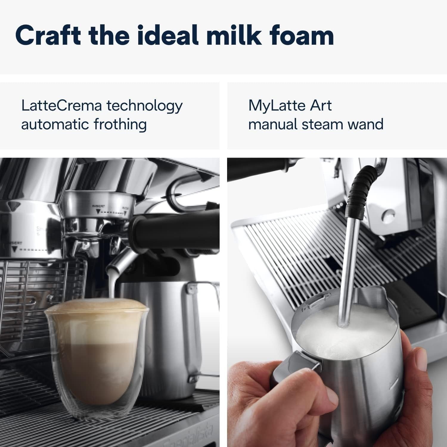 High-End Espresso Machine w/ Grinder, Cold Brew, Smart Tamping & Milk Frother