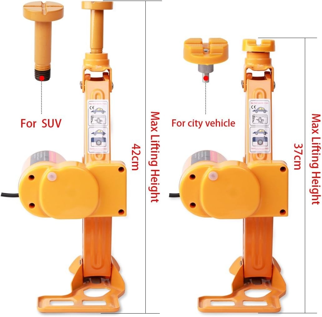 3 Ton Electric Car Jack 12V Scissor Lift Automatic Floor Jack 5"–42cm Panana