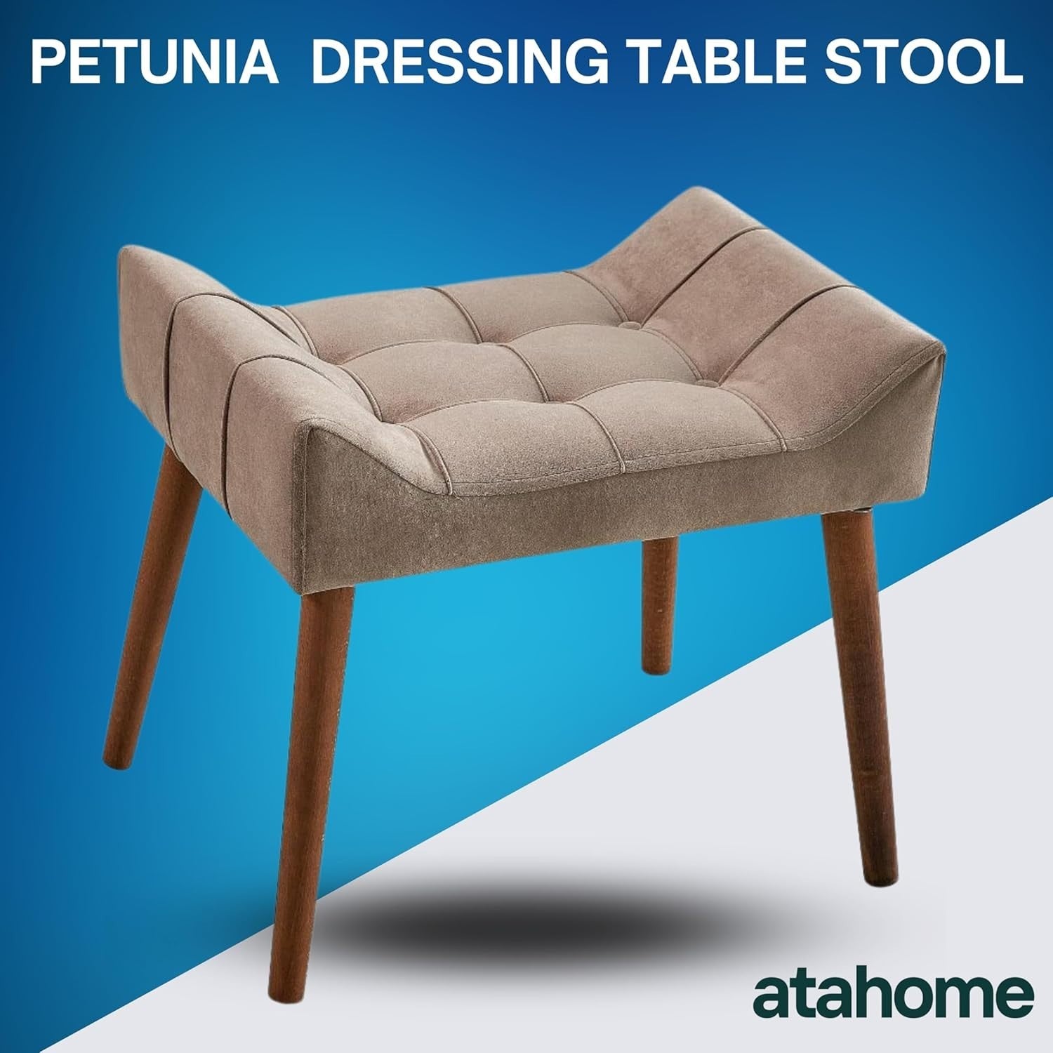 Antique Rose Padded Dressing Table Stool Modern Vanity Makeup Chair