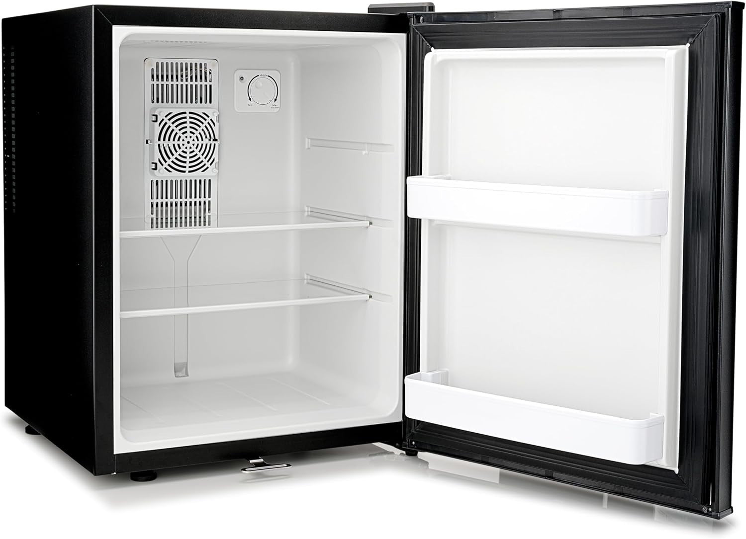 40L Mini Fridge Lockable Quiet Bedroom Hotel Frost Free Black