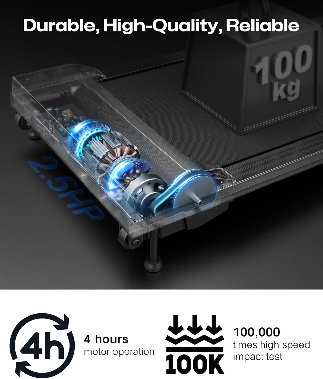 Compact Walking Pad Treadmill 9% Incline Quiet Shock-Absorb 2.5HP Under Desk
